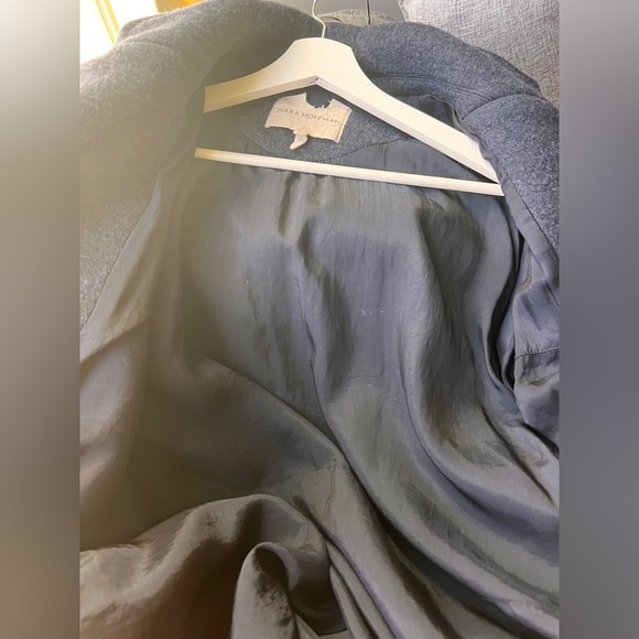 Mara Hoffman Clementine Coat – Navy Boiled Wool – Size XS - Picture 9 of 11